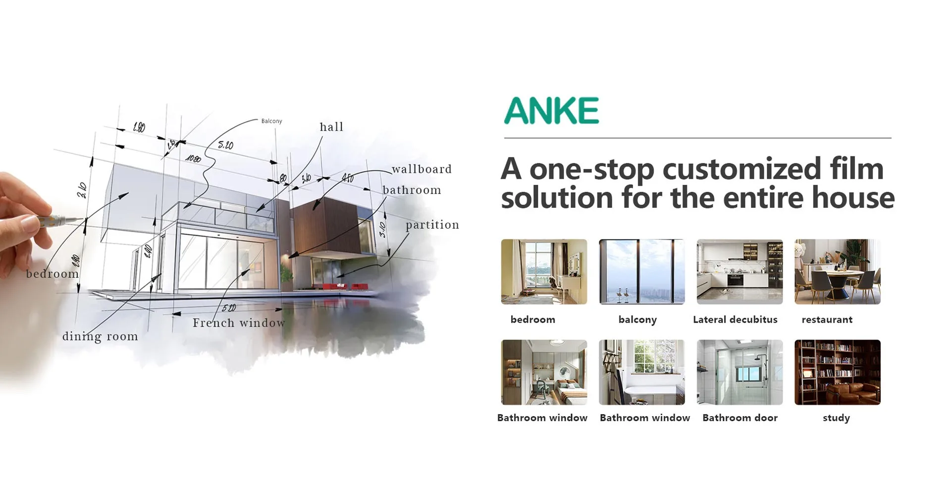 ANKE A one-stop customized decorative film solution for the entire house