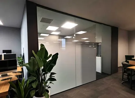 One way dot gradient glass film